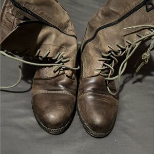 RUDSAK Brown Leather Ankle Boots